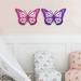 Gracie Oaks Butterfly Silhouette Acrylic Wall Decor in Pink/White | 18 H x 12 W x 1 D in | Wayfair 3122481CE54A4610BA34003A622CEF97