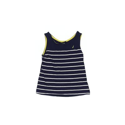 Nautica Tank Top Blue Stripes Scoop Neck Tops - Kids Girl's Size 6