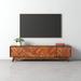 AllModern Zeller 79" Media Console Wood in Brown | 20 H in | Wayfair 104013531AC14725ABF3FA3CAC35E8B6