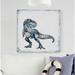 Zoomie Kids Dinosaur Chase - Wrapped Canvas Painting Canvas in Black/Brown/Gray | 12 H x 12 W x 1.5 D in | Wayfair 35588F909D89458FADA1321DF6AE7B39