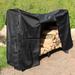 Sunnydaze Outdoor Decorative Firewood Log Rack with Waterproof Cover - 6-Foot
