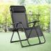 Gymax Folding Zero Gravity Lounge Chair Recliner w/ Cup Holder Tray - 37.5''-73.5'' x 27.5'' x 34''-47.5''