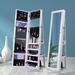 360 Degree Rotation Full-Body Mirror Cabinet Dressing Jewelry Storage