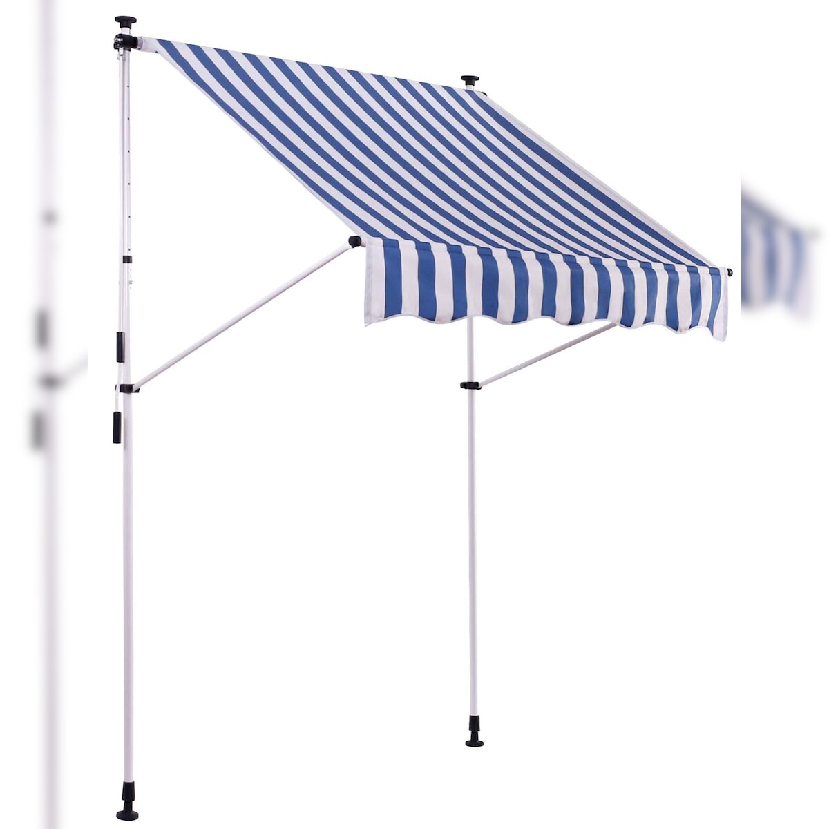 CLP Klemm-Markise Westerly 350x120 cm/weiß/blau Image