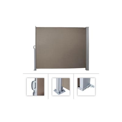 UAC Seitenmarkise 160 x 300 cm Sichtschutz Sonnenschutz 280 g/m² Balkon Ausziehbar, Braun Image