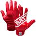 Battle Sports Double Threat Adult Receiver Gloves Red