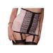 Plus Size Women's Waist Cincher with Garters by Rago in Pink Black (Size 2X)