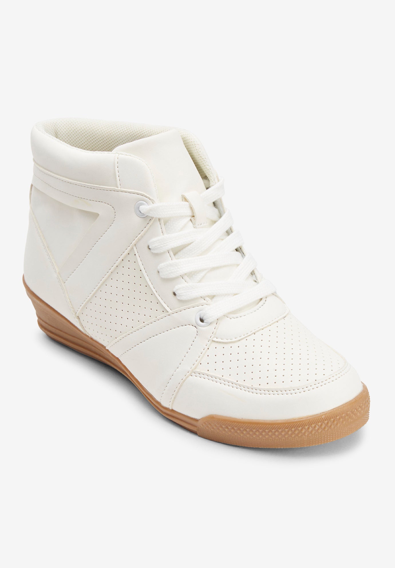 Wide Width Women's CV Sport Honey Sneaker by Comfortview in White (Size 10 W)
