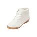 Wide Width Women's CV Sport Honey Sneaker by Comfortview in White (Size 10 W)