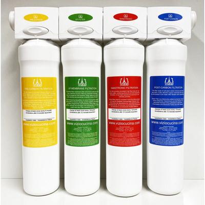 Vizio - Trinkwasserfilter, Wasserfilter system, Hauswasserfilter 4 stadien Filtersystem - für 1 Image