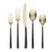 Beacon Black & Champagne Satin 20-Piece Flatware Set