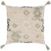 Maddox Traditional Khaki Feather Down or Poly Filled Throw Pillow 20-inch