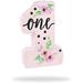 Pinata Number 1, Floral 1st Birthday Party Supplies (16.5 x 11 x 3 In)