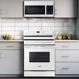 Samsung 1.6 cu. ft. Over-the-Range Microwave w/ Auto Cook in White | 16.5 H x 29.875 W x 15.125 D in | Wayfair ME16A4021AW