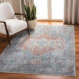 Blue/Navy Round 6'7" Indoor Area Rug - Bungalow Rose Rumsey Oriental Navy/Red Area Rug Polypropylene | Wayfair 4D0D8ECD935342028697D36BD47B2E80