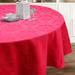 Rosdorf Park Newbill Damask Cotton Blend Round Tablecloth Cotton Blend in Gray/Red | 70 W x 70 D in | Wayfair 82FE13C49E924125A7657F877905B622