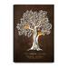 East Urban Home Family Tree Personalized Canvas Prints Artwork, includes Family Members Names, Customized Gifts. Canvas in Brown/Green | Wayfair