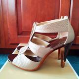 Michael Kors Shoes | Michael Kors Heels | Color: Gold/Tan | Size: 7.5