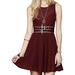 Free People Dresses | Free People Daisy Waist Lace Fit & Flare Dress | Color: Purple | Size: 2