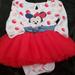 Disney One Pieces | Disney Baby Tutu Minnie Mouse 6-9 Months | Color: Red/White | Size: 6-9mb