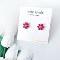 Kate Spade Jewelry | Kate Spade Earrings Flower Crystal Earrings | Color: Gold/Pink | Size: Os