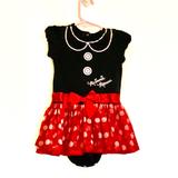 Disney Dresses | Disney’s Minnie Mouse | Color: Black/Red | Size: 18mb