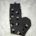 Disney Accessories | Disney Minnie Mouse Pink Bow Grey Socks | Color: Gray/Pink | Size: Os