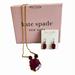 Kate Spade Jewelry | Kate Spade Necklace And Earrings | Color: Gold/Purple | Size: Os