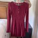 Free People Dresses | Free People Lace Dress Burgundy Purple Color | Color: Purple | Size: Xs