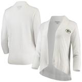 Women's Tommy Bahama White Green Bay Packers Lea Open Cardigan