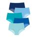 Plus Size Women's Stretch Cotton Brief 5-Pack by Comfort Choice in Blue Multi Pack (Size 11) Underwear
