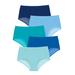 Plus Size Women's Stretch Cotton Brief 5-Pack by Comfort Choice in Blue Multi Pack (Size 15) Underwear