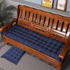 Xpnit Thick Bench Cushion Pad 2 3 Seater,Cotton Garden Bench Pad Cushions 100cm/110cm/120cm,Rectangle Seat Cushion Pads for Outdoor Indoor (170x50cm,Blue)