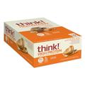 think! Protein Bars, High Protein Snacks, Gluten Free, Sugar Free Energy Bar with Whey Protein Isolate, Creamy Peanut Butter, Nutrition Bars without Artificial Sweeteners, 2.1 Oz (10 Count)