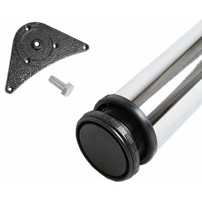 Möbelbein einzeln Chrom glänzend ø 60 mm Höhe 710 mm Tischbein aus Stahl Image