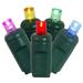 Kurt S. Adler 59929 - 100 Light 50' Green Wire Multi-Color Lights