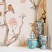 Rose Floral Animal Peel and Stick Removable Wallpaper 7374