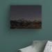 Millwood Pines Mount Whitney Moon & Stars by Shawn/Corinne Severn - Wrapped Canvas Photograph Canvas in White/Black | 35 H x 47 W x 2 D in | Wayfair