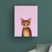 Redwood Rover Little Fox by Lucia Stewart - Wrapped Canvas Painting Canvas in Brown/Green/White | 19 H x 14 W x 2 D in | Wayfair