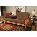 Anders Full 80" Wide Cotton Futon & Mattress Wood/Solid Wood in Orange/Brown Laurel Foundry Modern Farmhouse® | 37 H x 80 W x 31 D in | Wayfair