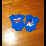 Nike One Pieces | 2 Outfit Of Nike Outfits...Size 0 -3 Months | Color: Blue/Orange | Size: 0-3mb