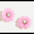 J. Crew Jewelry | J Crew Flower Bloom Statement Earrings Pink New | Color: Blue | Size: Os