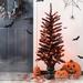 Jetlink Crafts 4Ft 100 LED Lighted Black Halloween Porch Tree, Metal in Black/White | 48.03 H x 19.69 W x 19.69 D in | Wayfair GH60021