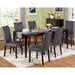 Latitude Run® Cox 6 - Person Butterfly Leaf Dining Set Wood/Upholstered in Gray | 29.5 H in | Wayfair LATT4895 38105760