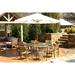 Maracay Tree Bark Outdoor Dining Set with Stackable Chairs (9-Piece)