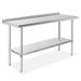 60 x 24 Inch NSF Stainless Steel Prep Table w/ Backsplash by GRIDMANN