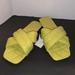 Zara Shoes | Brand New Zara Quilted Slides | Color: Green/Yellow | Size: 6