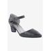 Wide Width Women's Lite Pump by Bellini in Grey Patent Corduroy (Size 13 W)