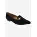 Wide Width Women's Beam Loafer by Bellini in Black Micro Suede (Size 8 1/2 W)