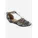 Wide Width Women's Lux Wedge Sandal by Bellini in Snake (Size 8 1/2 W)